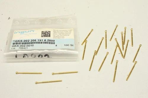 19x INGUN GKS-002-0010 GKS-002 206 191 A 2800 Gefederter Kontaktstift Pr¨¹fnadel