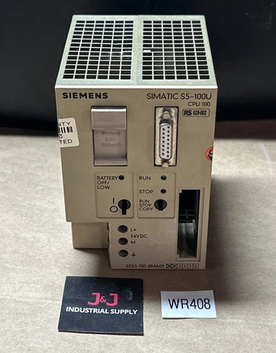 REFURBISHED- Siemens 6ES5 100-8MA02 S5-100U CPU 24VDC 1A || FAST SHIP & WARRANTY
