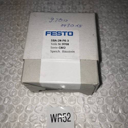 **FESTO NEW IN FACTORY SEAL 9708 SBA-2N-PK-3 VALVE C802#
