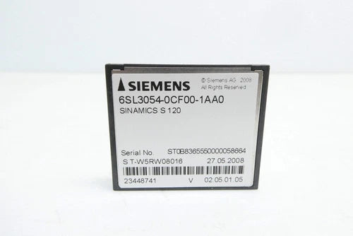 SIEMENS 6SL3054-0CF00-1AA0 SINAMICS S 120 COMPACT FLASH CARD