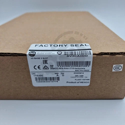 Unidade base de E/S redundante Allen-Bradley 1715-A3IO de 3 slots