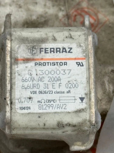 1pc x FERRAZ PROTISTOR FUSES C 300037 660V AC 200A 6.6URD 31 E F 0200 104124 812