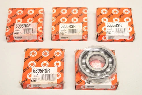 5x FAG 6305RSR 25x62x17mm Rillenkugellager 4012801065337 OVP