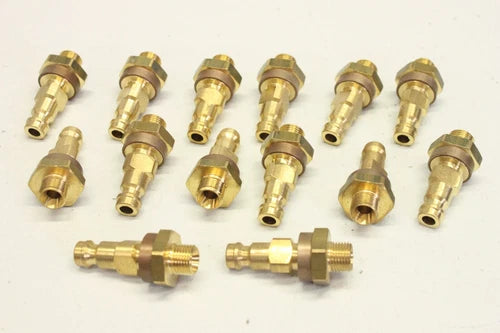 14x  247.65 NW5 G1/8 Messing AG unverwechselbarer Nippel Kupplung 24765