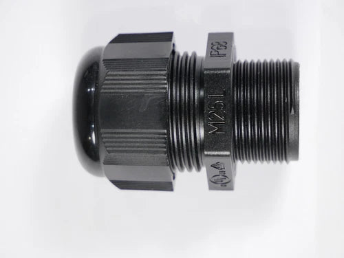 16x Kabelverschraubung M25L | IP68 | schwarz