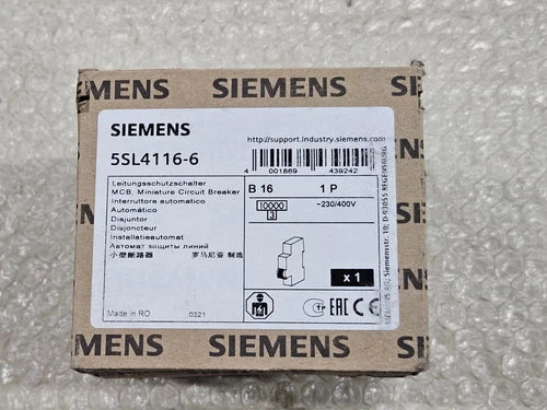 SIEMENS 5SL4116-6 (6 St¨¹ck) NEU
