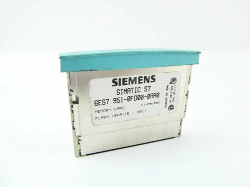 SIEMENS SIMATIC S7 6ES7 951-0FD00-0AA0 (FLASH 16KBYTE/8BIT) MEMORY CARD