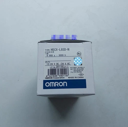 1PC New Omron H5CX-L8SD-N Timer 9.999s-9999h 12-24VDC/24VAC In Box Brand