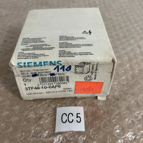 Siemens  3TF40 10-OAP6 NIB +Warranty