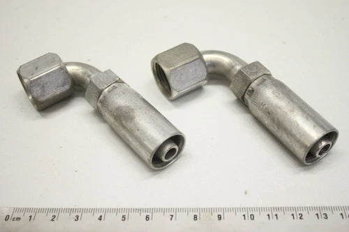 2x PARKER 1395586 Hydraulische Kupplung Schlauchanschluss 90¡ã 1395586