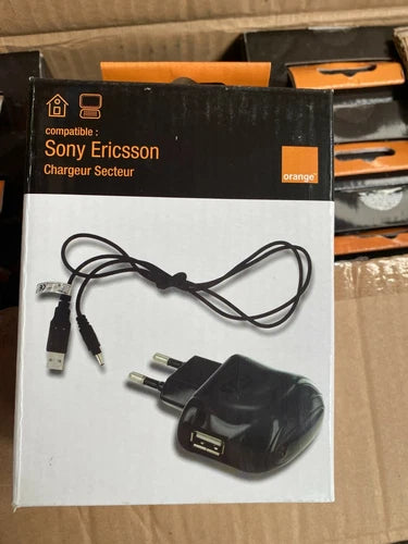 Lot de 100pc x  chargeur  Sony Ericsson Mobile phone charger NEW ORANGE product