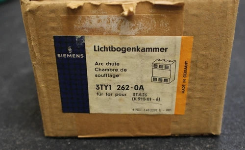 SIEMENS Lichtbogenkammer 3TY1262-0A  - f¨¹r Sch¨¹tz 3TA26
