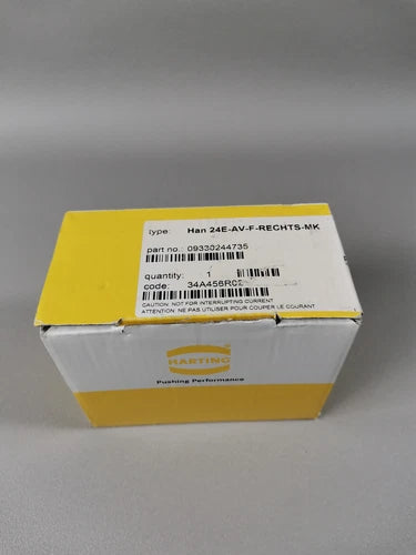 Harting Han 24E-AV-F-RECHTS-MK 09330244735 NEU OVP versiegelt