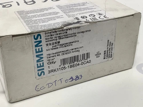 3RK11051BE040CA0 - SIEMENS - 3RK1105-1BE04-0CA0 safety relay NEW