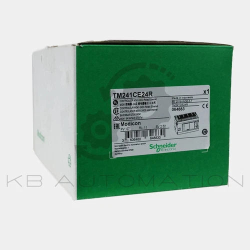 Controlador Schneider TM241CE24R Modicon M241，24 E/S，以太网，100...240VAC
