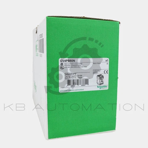 Disjuntor magnético térmico Schneider GV4PB50N TeSys GV4 - 50A 3P, ICU 50kA