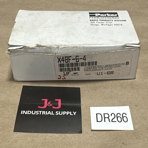 (22) NEW- Parker Brass 45 Degrees Flare Fitting 48F 3/8" X 1/4" MNPT X48F-6-4