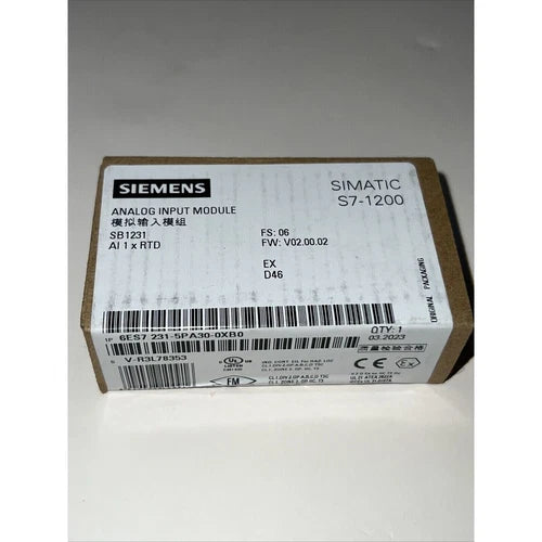 New Siemens 6ES7231-5PA30-0XB0 1231RTD S7-1200 Analog Input 6ES7 231-5PA30-0XB0