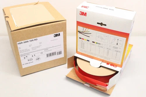 2x 3M HSR-3000 18,0 x 5m Rot W?rmeschrumpfschlauch Heat Shrink Tubing OVP