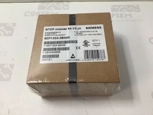 6EP13333BA00 - SIEMENS - 6EP1333-3BA00 Alim 24VDC 5A NEW