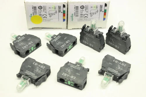 7x SCHNEIDER 24V gr¨¹n ZBV-B3 LED Modul  008962 OVP