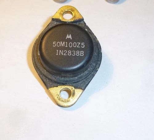 1N2838 Vintage Zener Diode 100 Volt 50 Watt , Motorola Black Label LF 32