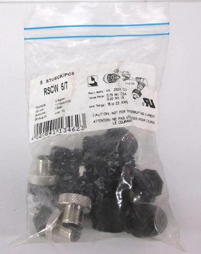 5 St¨¹ck Sensoranschluss | Stecker | 5polig | RSCW 5/7