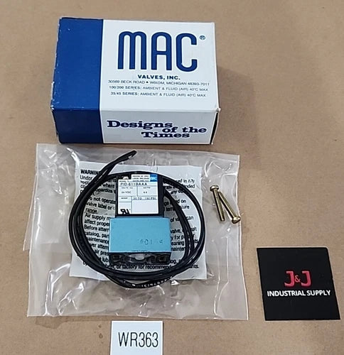 *BRAND NEW* MAC PID-611BAAA Solenoid Valve 24Vdc 8.5 Watts 30-150Psi + Warranty!
