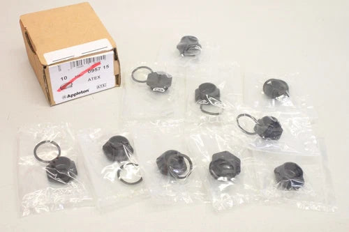 10x APPLETON 095715 Posten Kabelverschraubung Deckel 插头 Blindstopfen OVP