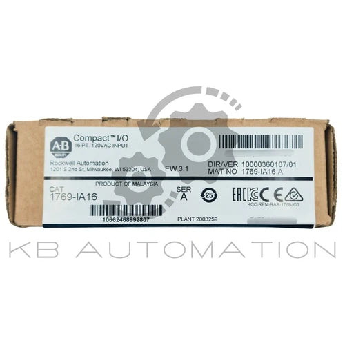 M¨®dulo de entrada digital 1769-IA16 Allen-Bradley CompactLogix, entradas CA 16x 79-132V