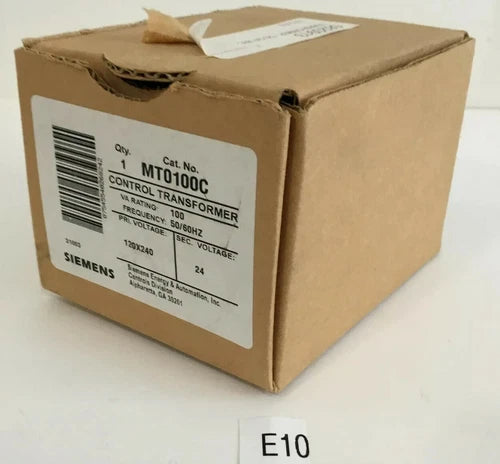 *New Open Box* Siemens MT0100C Control Transformer 50/60HZ + *Warranty*