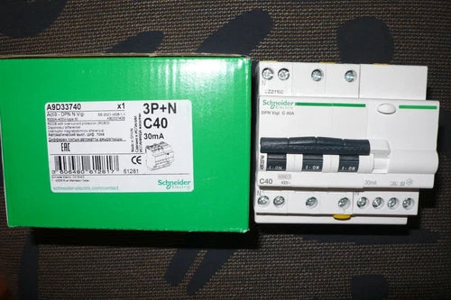 DISJONCTEUR DIFFERENTIEL 4P TETRA 40A 30mA TYPE A SI SCHNEIDER ELECTRIC A9D33740