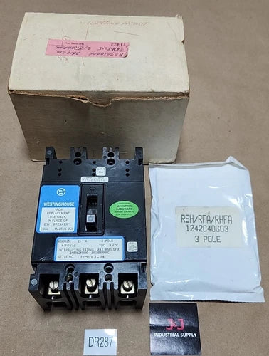*BRAND NEW* Westinghouse REH3015 Breaker 3-Pole 15A 480Vac ???? Made + Warranty!