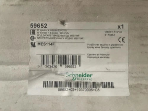 Schneider Electric, 59652 MES114F, I/O module Sepam 10 inputs + 4 outputs 220-250V