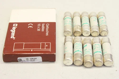 10x 罗格朗 1013001 AM 10X38 1A Zylindersicherung 3245060130015 OVP