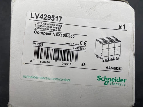 NEW SCHNEIDER ELECTRIC LV429517 COMPACT NSX100-250 1 3P LONG TERMINAL SHIELD