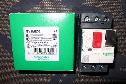 DISJONCTEUR MOTEUR TRIPHASE MONO 24/ 32A RELAIS THERMIQUE SCHNEIDER ELEC GV2ME32
