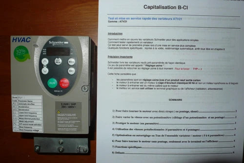 VARIATEUR VITESSE 三相 380V 2.2KW 施耐德电气 ATV21HU22N4 ALTIVAR 21