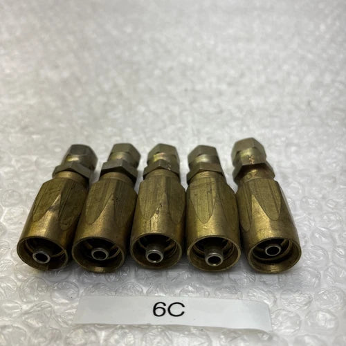 ** New Parker Hydraulic Connector Fitting BL04  QYT Of 5 Fast Shipping #