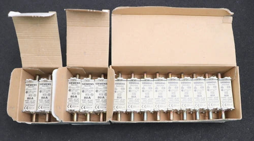 SIEMENS 15x Sicherungseinsatz fuse-link 3NA3824 80A 500VAC Betriebsklasse gL-gG