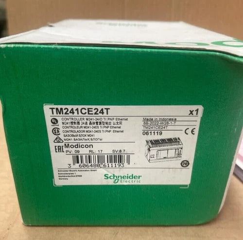 Schneider Electric Modicon TM241CE24T Controller M241-24IO Tr.PNP Ethernet