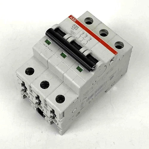 ABB S203 C63 Sicherungsautomat Leitungsschutzschalter 3pol.,unused