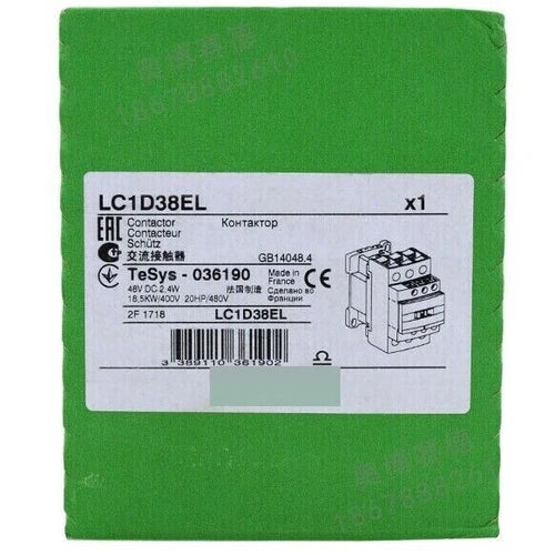 1PC New Schneider LC1D38EL Contactor LC1D38EL 38A 48VDC Free shipping
