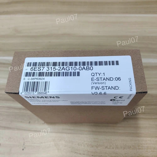 New Siemens 6ES7315-2AG10-0AB0 S7-300 6ES7 315-2AG10-0AB0 SMART PLC Module