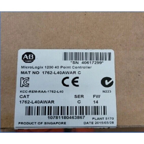 1762-L40AWAR AB MicroLogix 1200 40 Point Controller Spot Goods Brand New in Box!