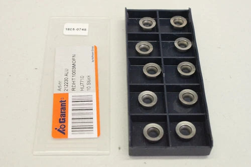 10x GARANT 212230 HU7710 Wendeschneidplatten RDHT1003MOFN OVP