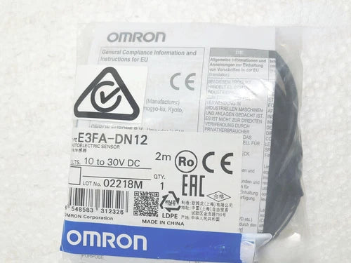 1PC OMRON E3FA-DN12 2M Photoelectric Sensor