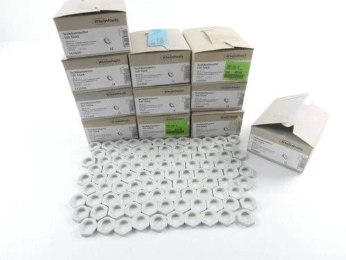 11x KLEINHUIS 1420/09 HEX NUT (100 pcs grey) DIN 46 320 - set of 11