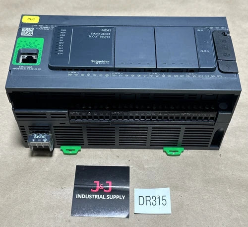 PREOWNED- Schneider Electric TM241CE40T Modicon 8Fast/16Regular Inputs, 16Output