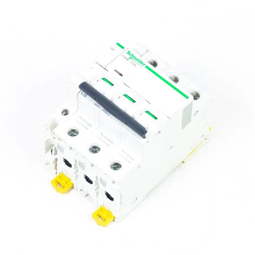 SCHNEIDER ELECTRIC IC60N-C6A + IOF, Disjuntor Miniatura: 2P, 6A, IC60NC6...